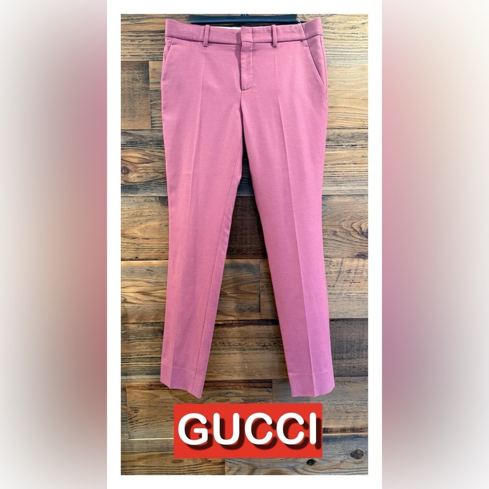 Gucci Pink Straight Leg Women's Pants